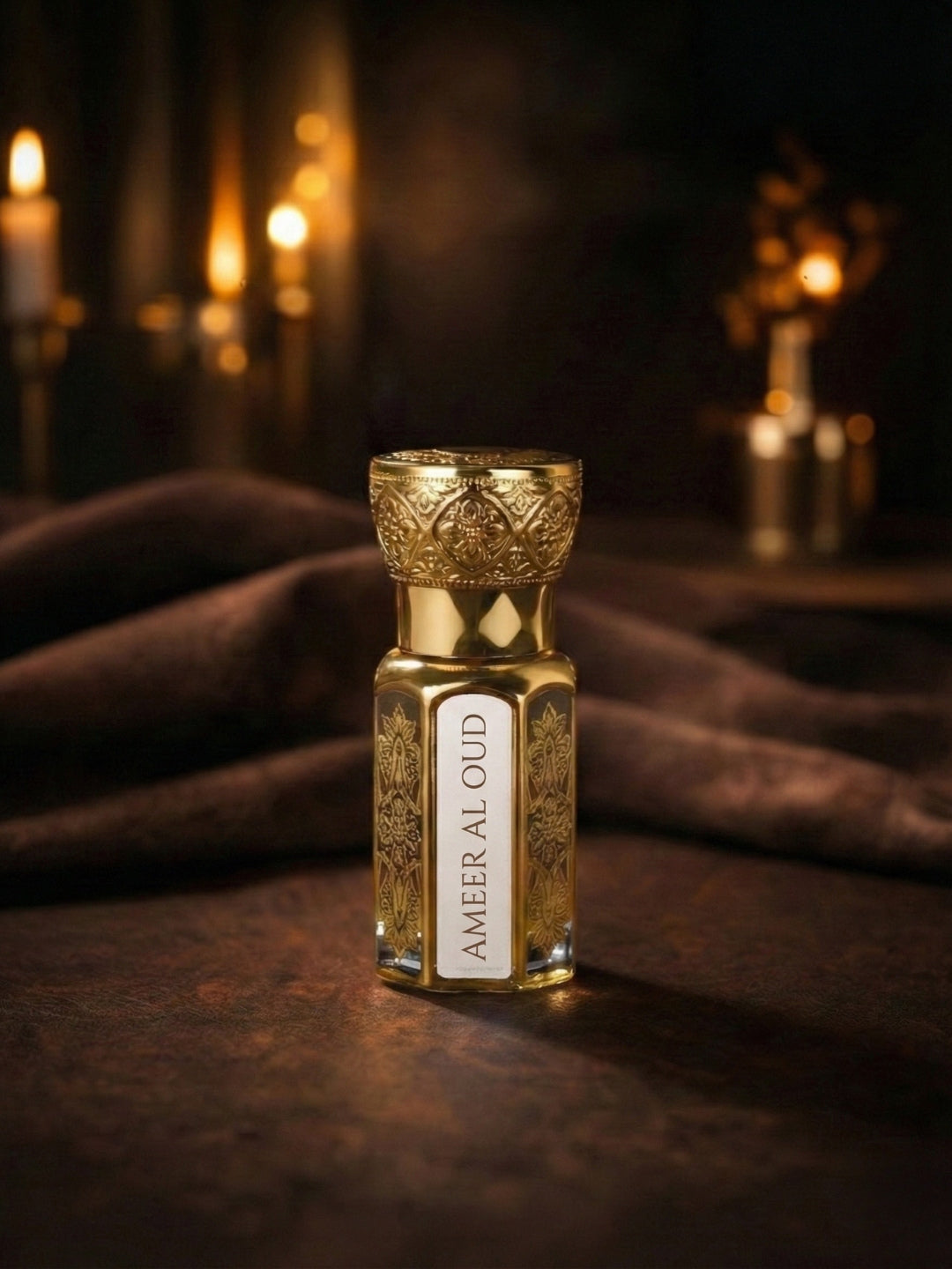 MEERAZMAN Imperial Gold Collection – Luxury Attar Gift Set (3 x 6ml) | Dahn Al Oud, Imperial & Ameer Al Oud