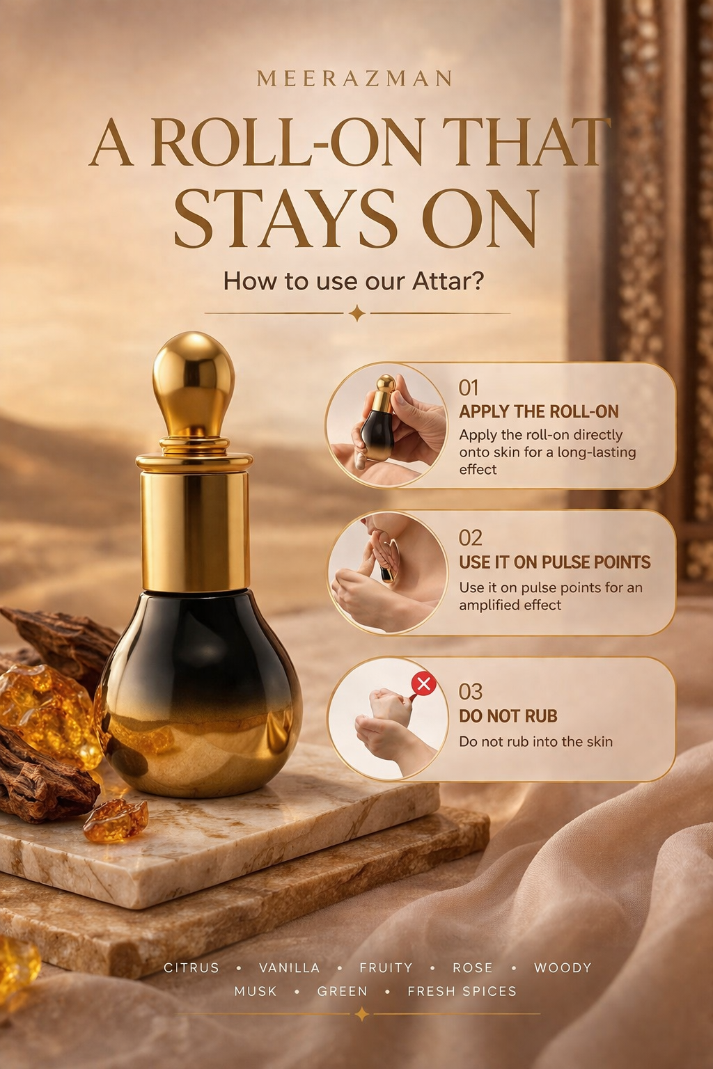 Meerazman DESIRE Premium Attar - 12ml